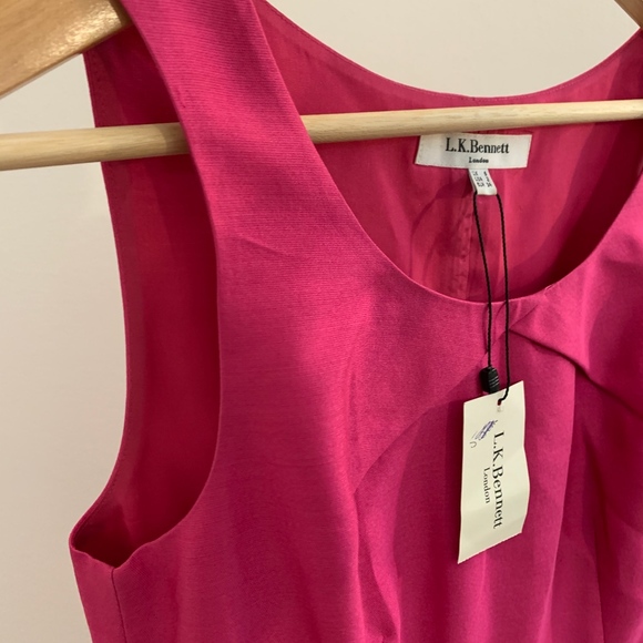 NWT L.K.Bennett raspberry cleo dress. - Picture 4 of 8